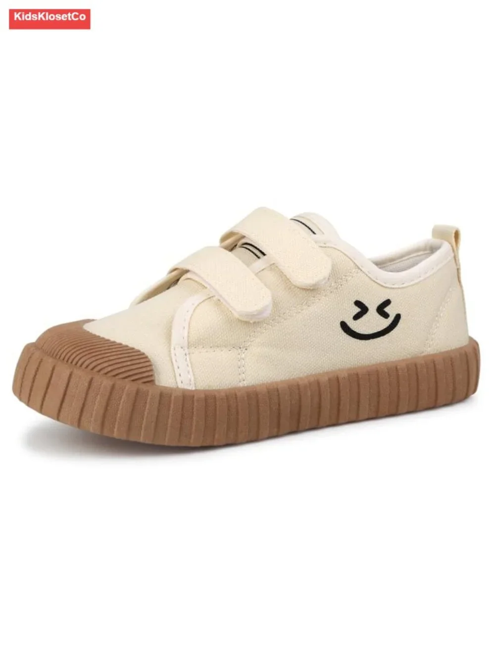 Toddler Canvas Sneakers with Dinosaur Print Hook & Loop Closure